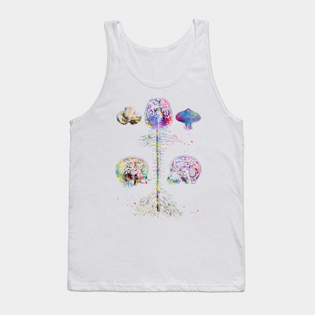 Brain and spine Tank Top by erzebeth